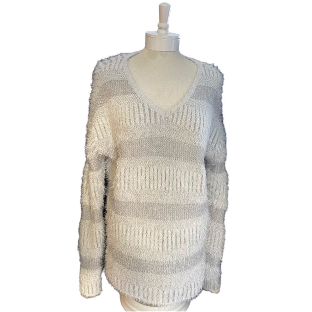 New Directions y2k fuzzy sweater. Cream/white. Size medium